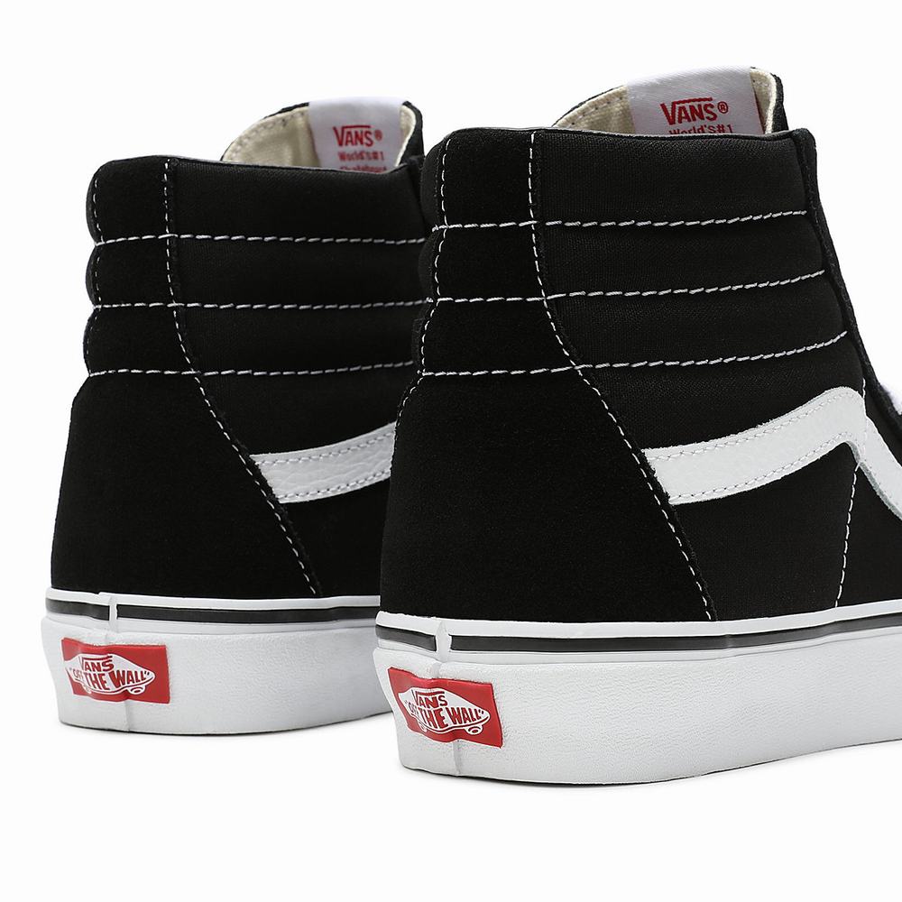 Men's Vans Sk8-Hi Sneakers Black | USA23865