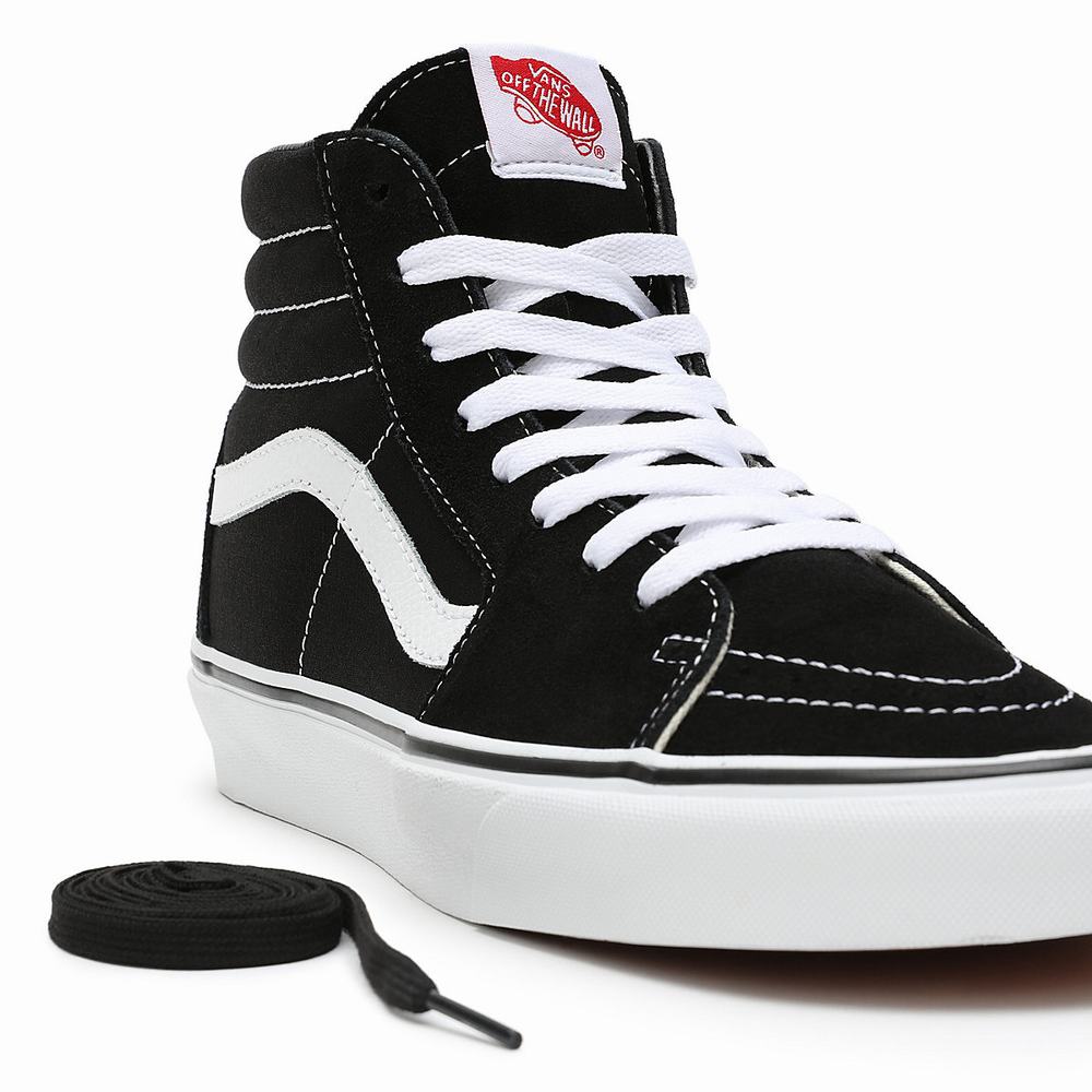 Men's Vans Sk8-Hi Sneakers Black | USA23865