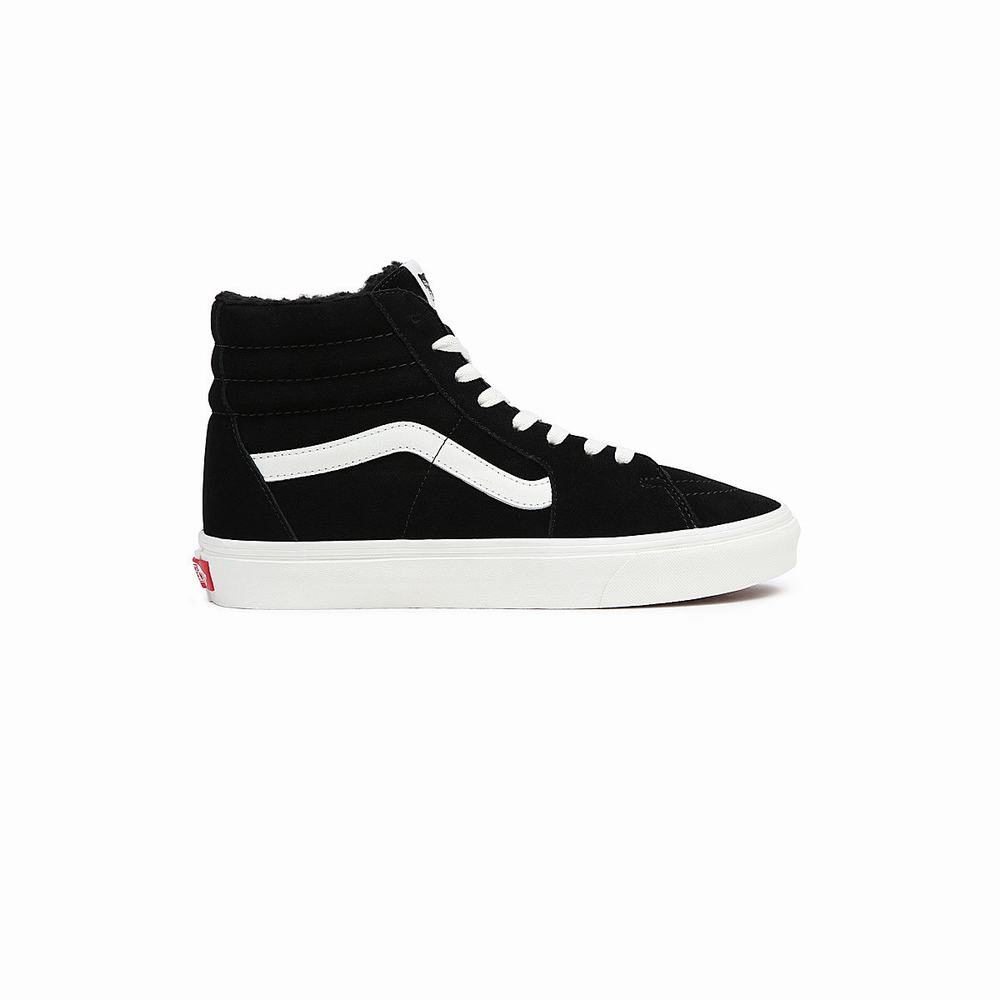 Men's Vans Sk8-Hi Sneakers Black | USA64032