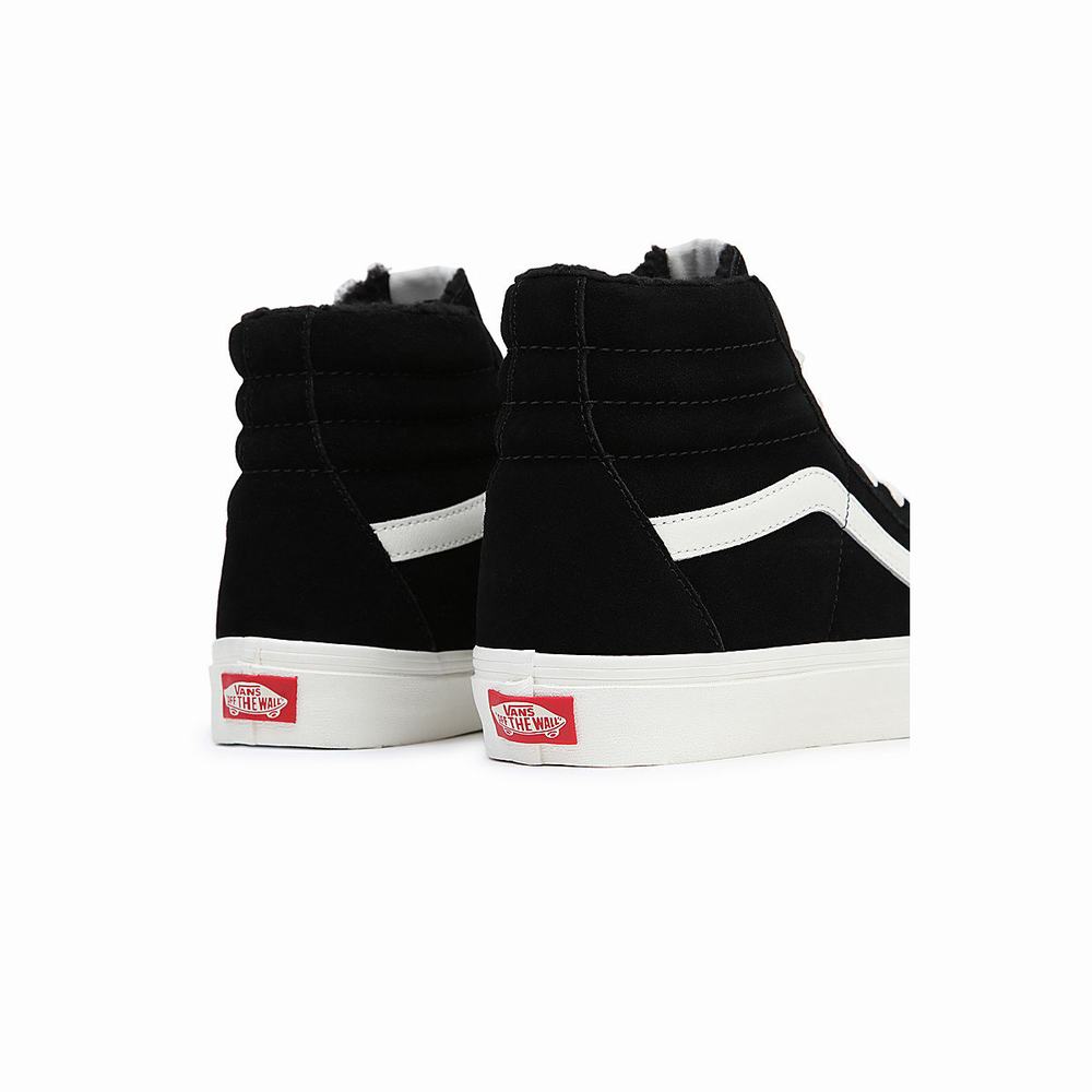 Men's Vans Sk8-Hi Sneakers Black | USA64032