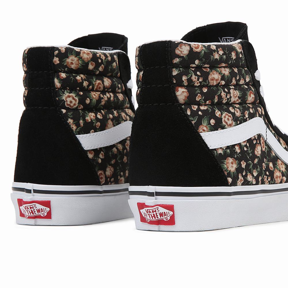 Men's Vans Sk8-Hi Sneakers Black | USA64380