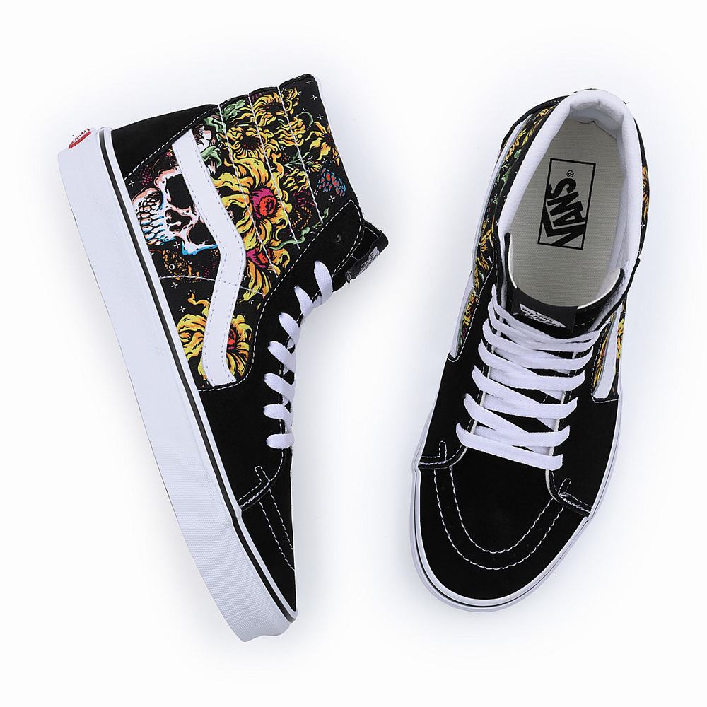 Men's Vans Sk8-Hi Sneakers Black | USA76921