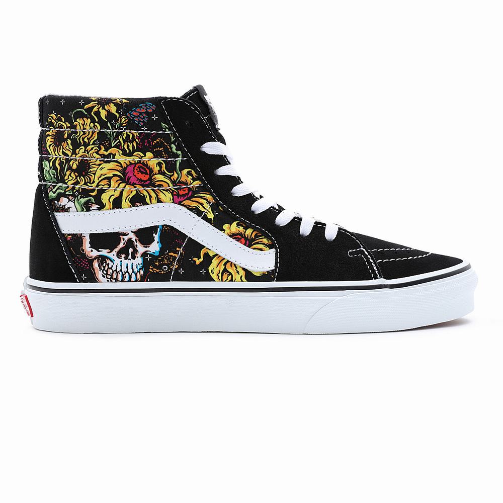 Men's Vans Sk8-Hi Sneakers Black | USA76921