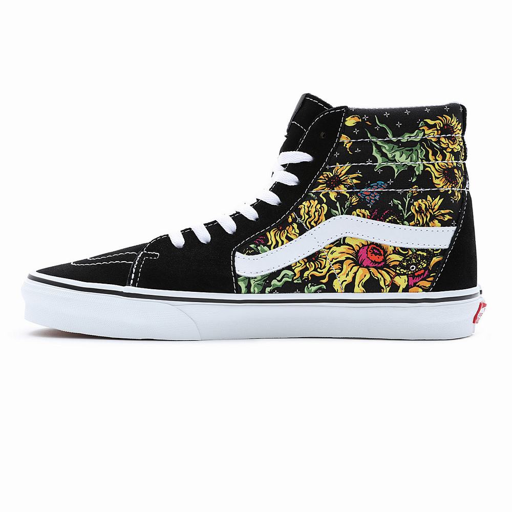 Men's Vans Sk8-Hi Sneakers Black | USA76921