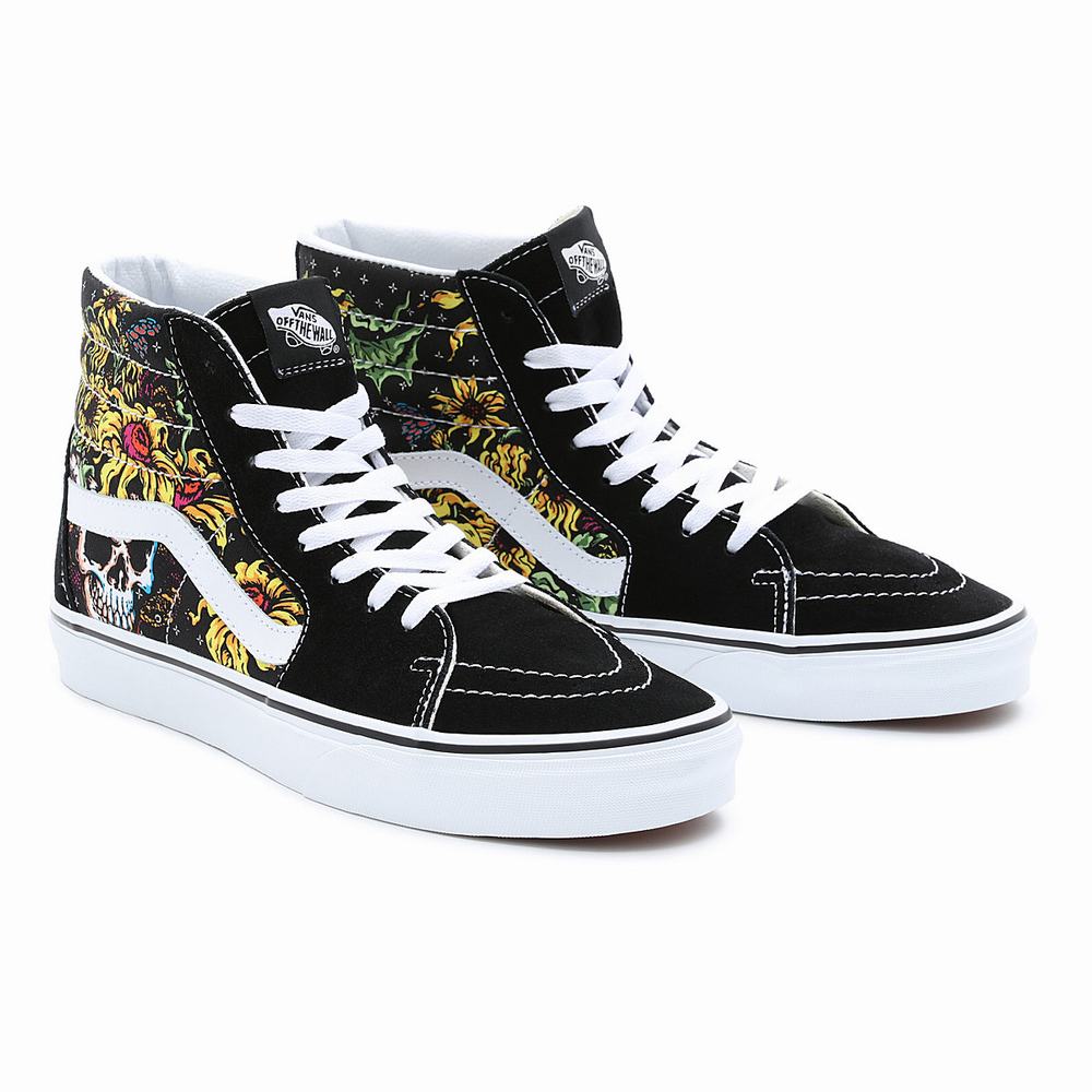 Men\'s Vans Sk8-Hi Sneakers Black | USA76921