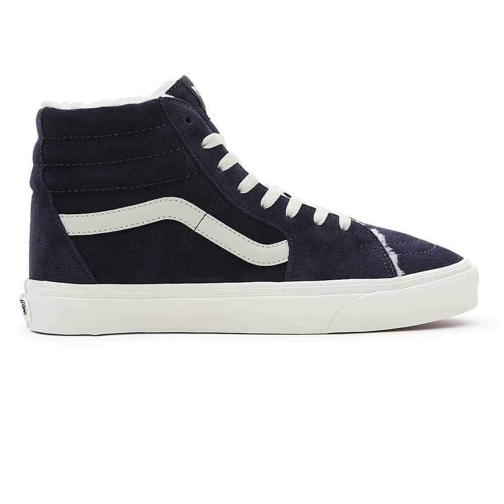 Men's Vans Sk8-Hi Sneakers Blue | USA01736