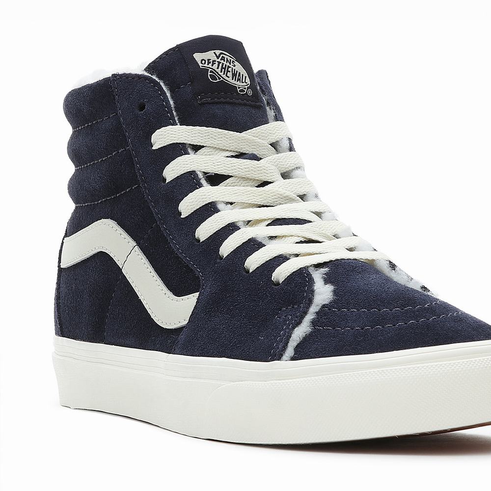 Men's Vans Sk8-Hi Sneakers Blue | USA01736