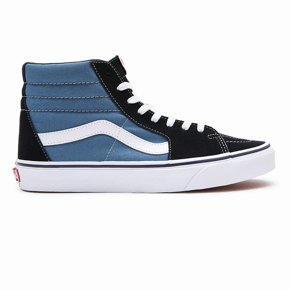 Men's Vans Sk8-Hi Sneakers Blue | USA03781