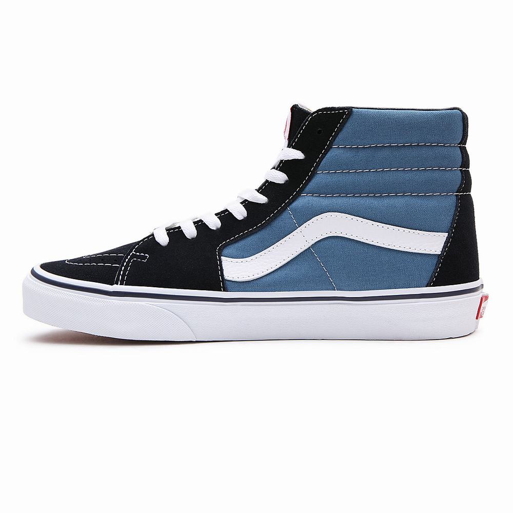 Men's Vans Sk8-Hi Sneakers Blue | USA03781