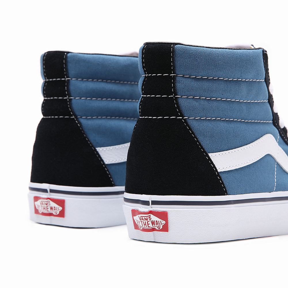 Men's Vans Sk8-Hi Sneakers Blue | USA03781