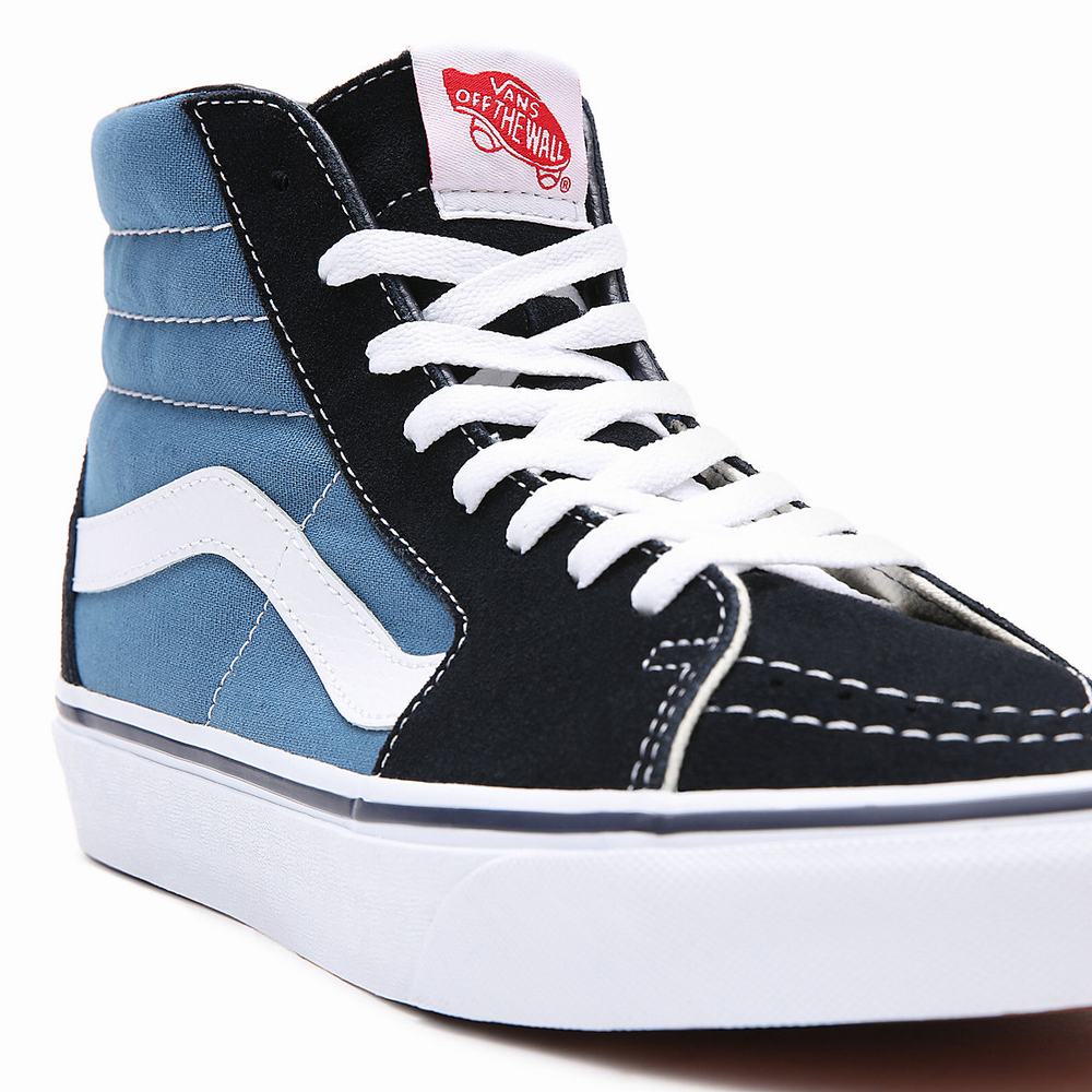 Men's Vans Sk8-Hi Sneakers Blue | USA03781