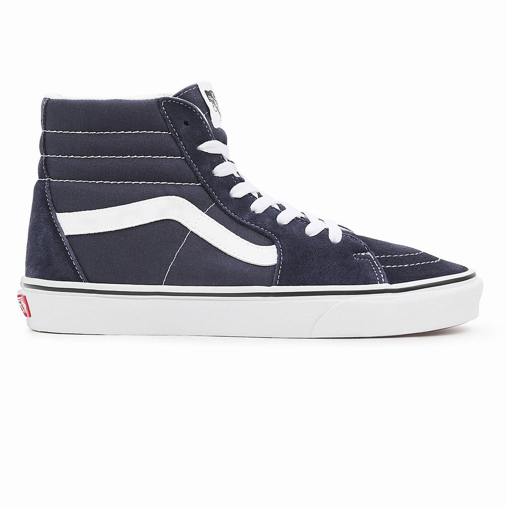 Men's Vans Sk8-Hi Sneakers Blue | USA39568