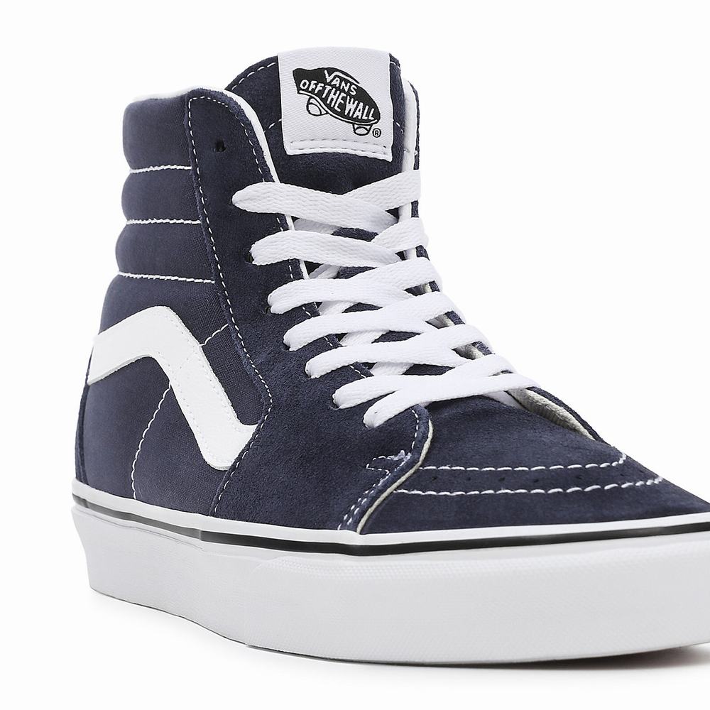 Men's Vans Sk8-Hi Sneakers Blue | USA39568