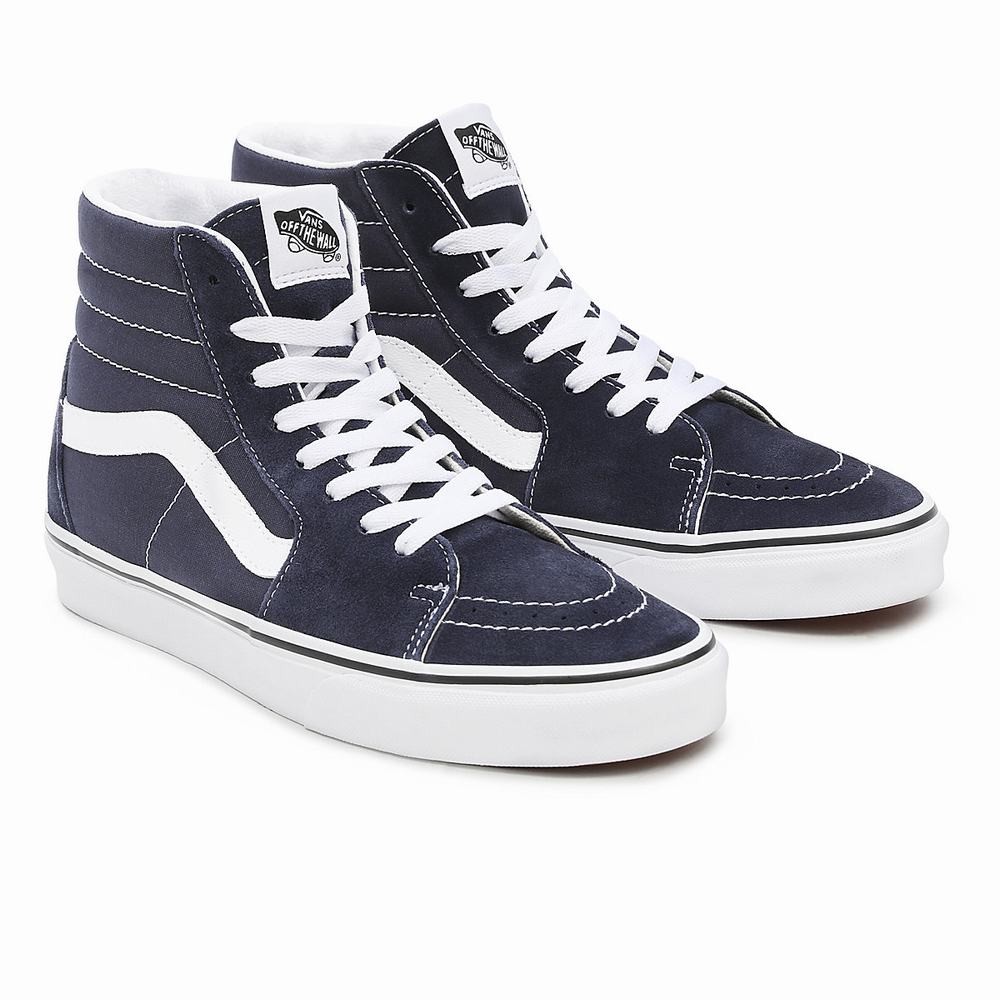 Men\'s Vans Sk8-Hi Sneakers Blue | USA39568