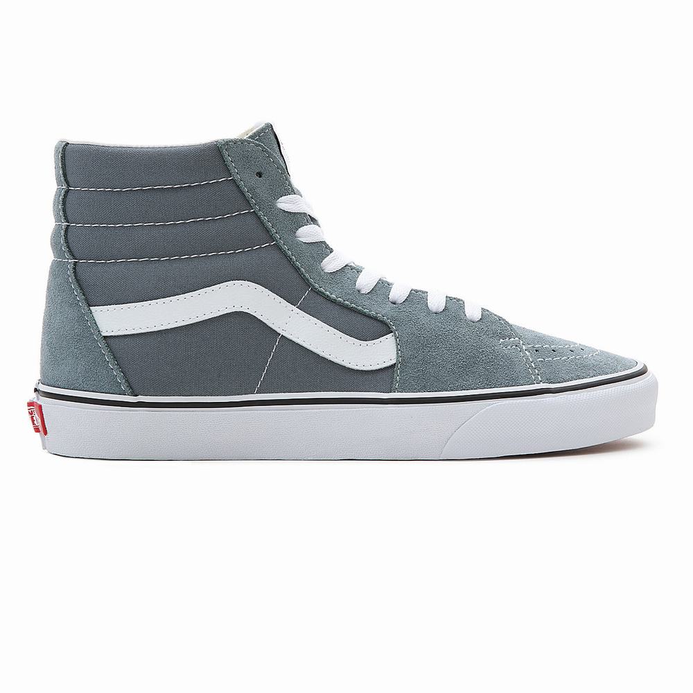 Men's Vans Sk8-Hi Sneakers Blue | USA47682