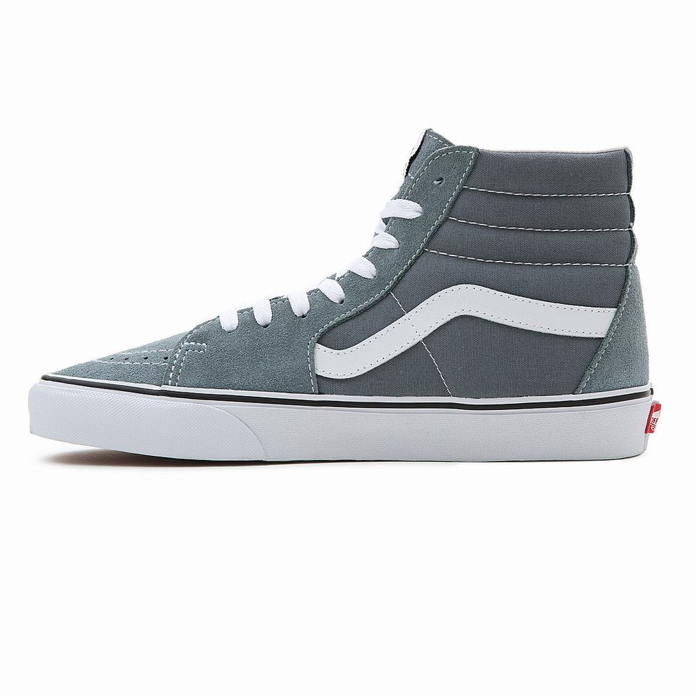 Men's Vans Sk8-Hi Sneakers Blue | USA47682