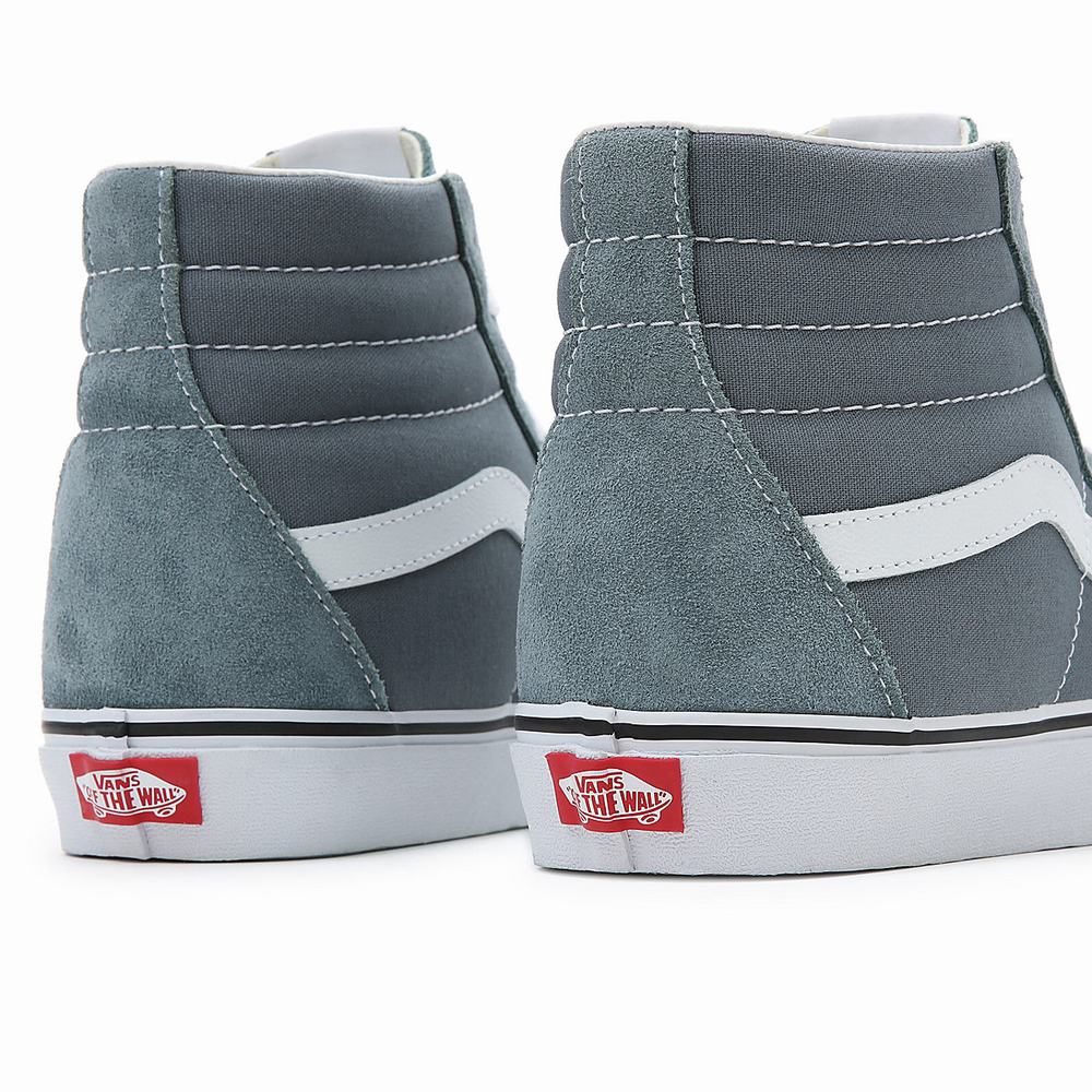 Men's Vans Sk8-Hi Sneakers Blue | USA47682