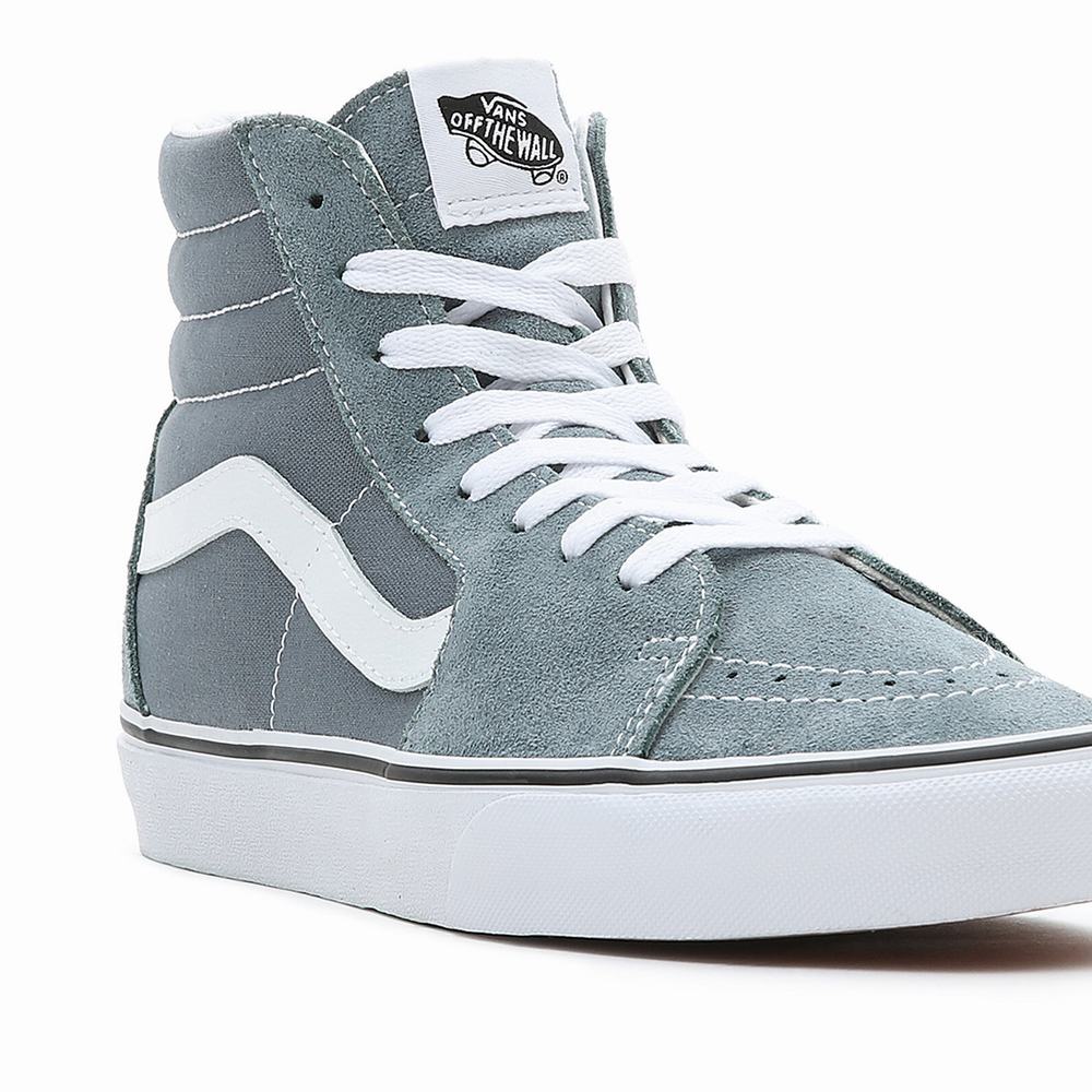 Men's Vans Sk8-Hi Sneakers Blue | USA47682