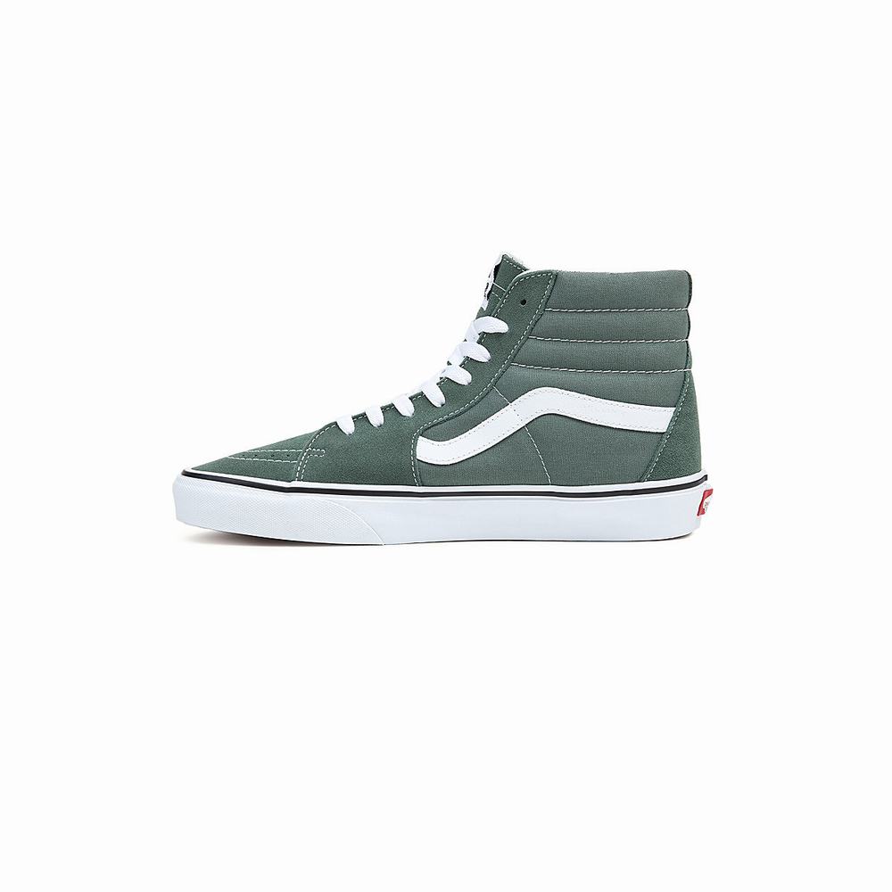 Men's Vans Sk8-Hi Sneakers Green | USA83176