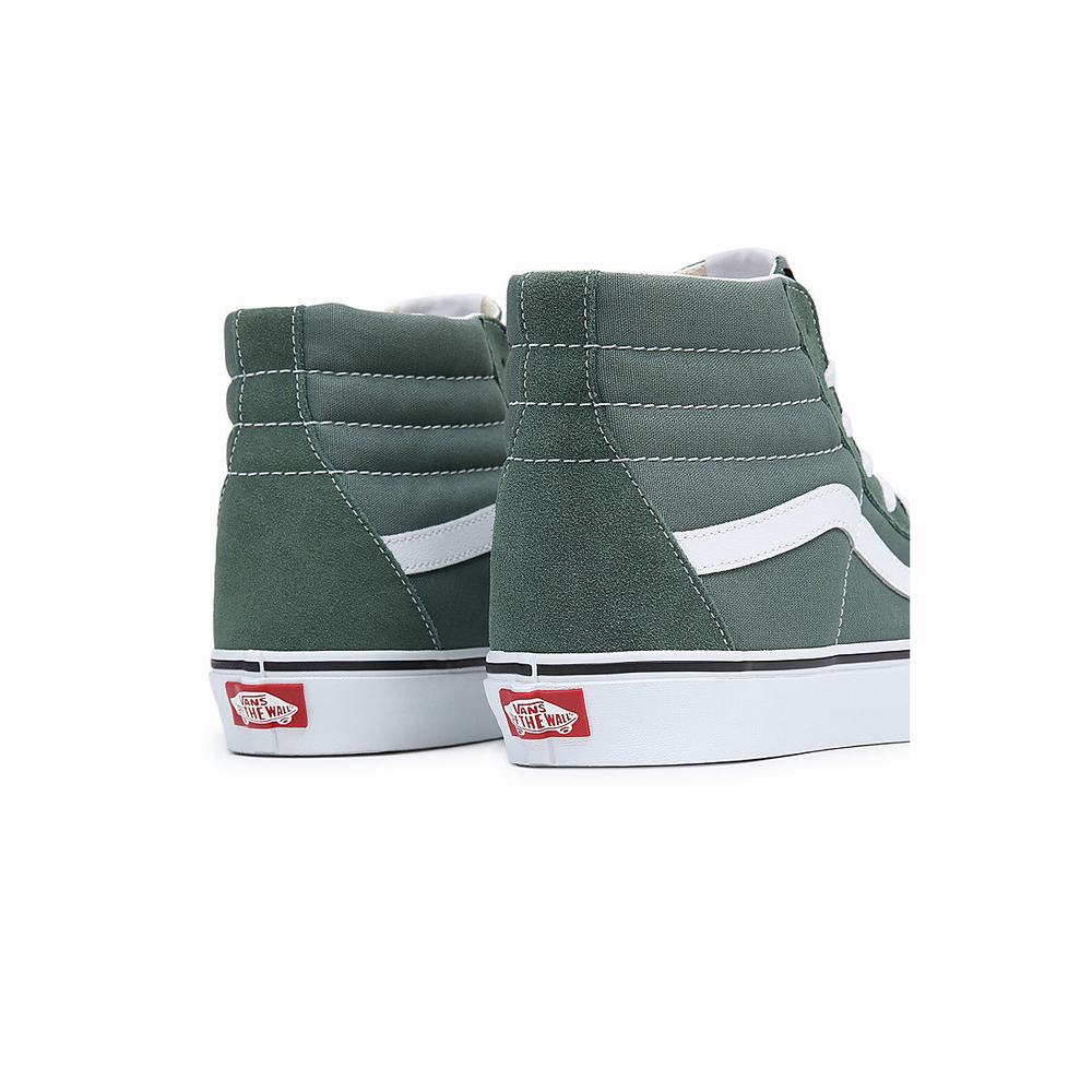 Men's Vans Sk8-Hi Sneakers Green | USA83176