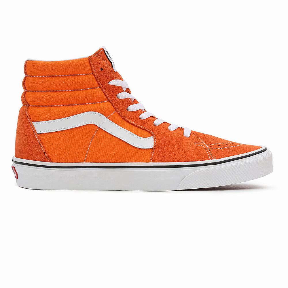 Men's Vans Sk8-Hi Sneakers Orange | USA36541