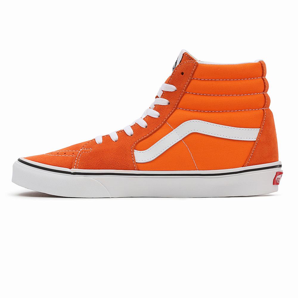 Men's Vans Sk8-Hi Sneakers Orange | USA36541