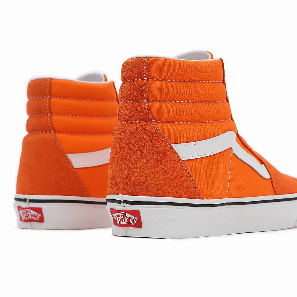 Men's Vans Sk8-Hi Sneakers Orange | USA36541