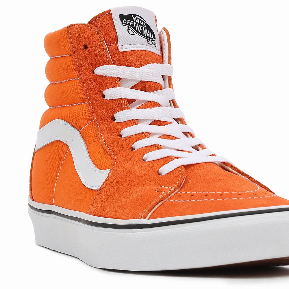 Men's Vans Sk8-Hi Sneakers Orange | USA36541