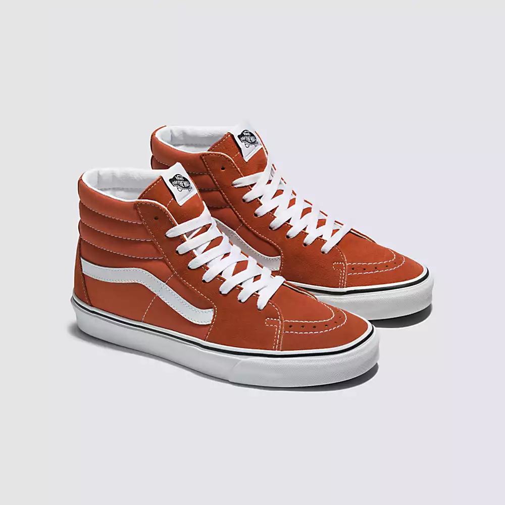 Men's Vans Sk8-Hi Sneakers Orange | USA78594