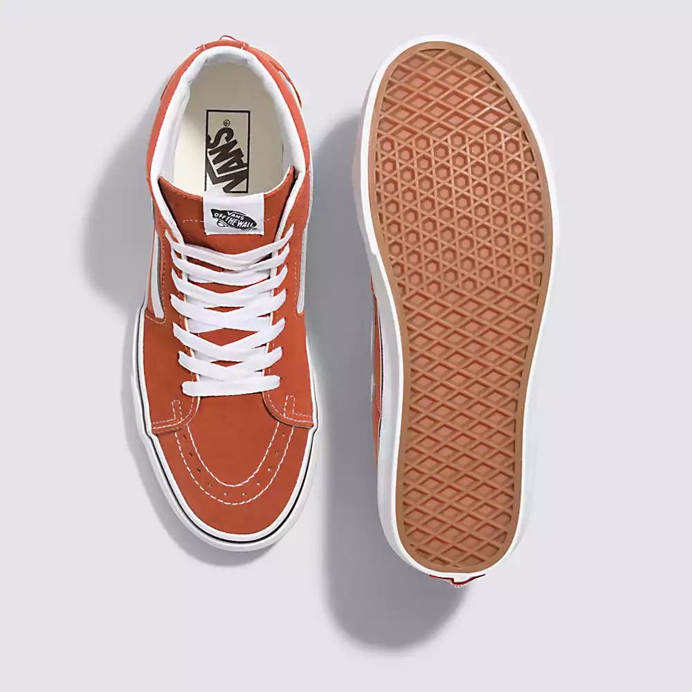 Men's Vans Sk8-Hi Sneakers Orange | USA78594