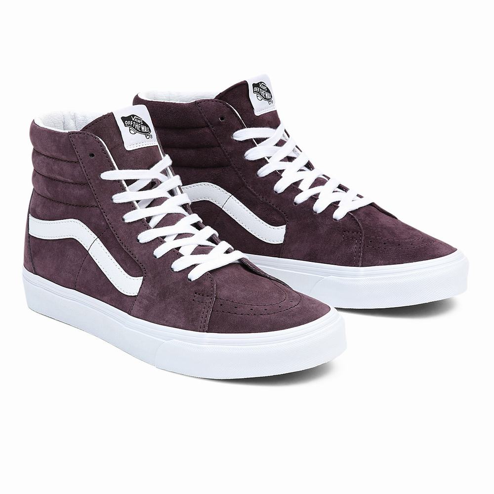 Men\'s Vans Sk8-Hi Sneakers Purple | USA57349