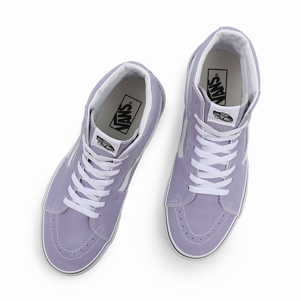 Men's Vans Sk8-Hi Sneakers Purple | USA67815