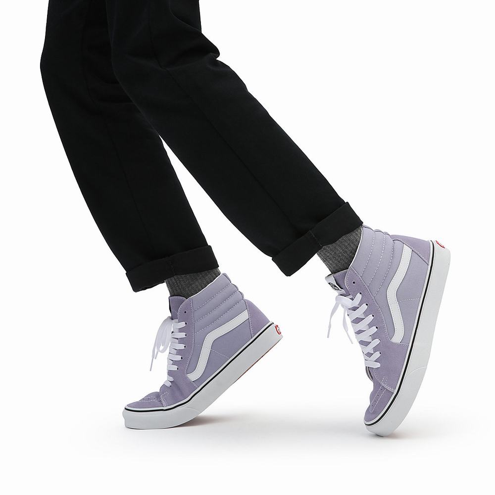 Men's Vans Sk8-Hi Sneakers Purple | USA67815