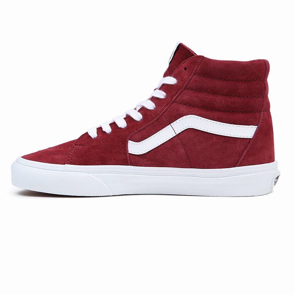 Men's Vans Sk8-Hi Sneakers Red | USA60789