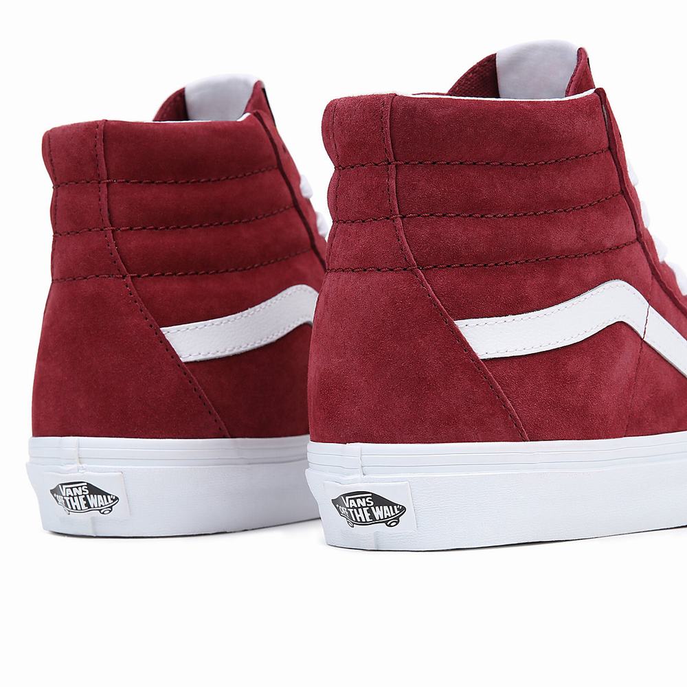 Men's Vans Sk8-Hi Sneakers Red | USA60789