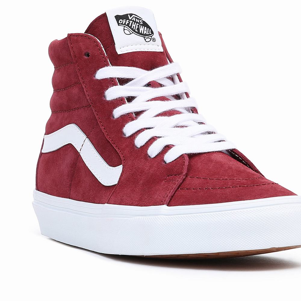 Men's Vans Sk8-Hi Sneakers Red | USA60789