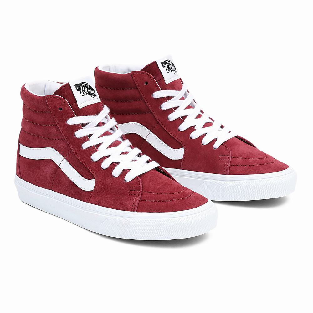 Men\'s Vans Sk8-Hi Sneakers Red | USA60789