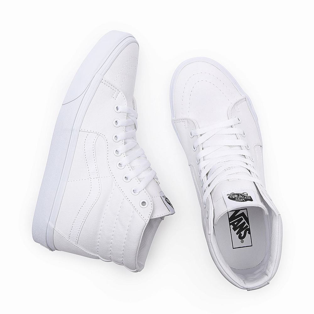 Men's Vans Sk8-Hi Sneakers White | USA98613