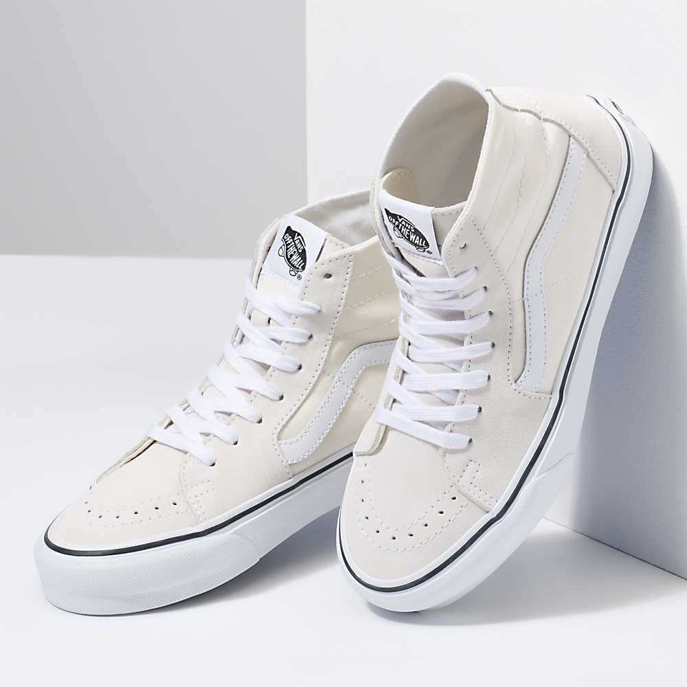 Men's Vans Sk8-Hi Tapered Sneakers Beige | USA51293