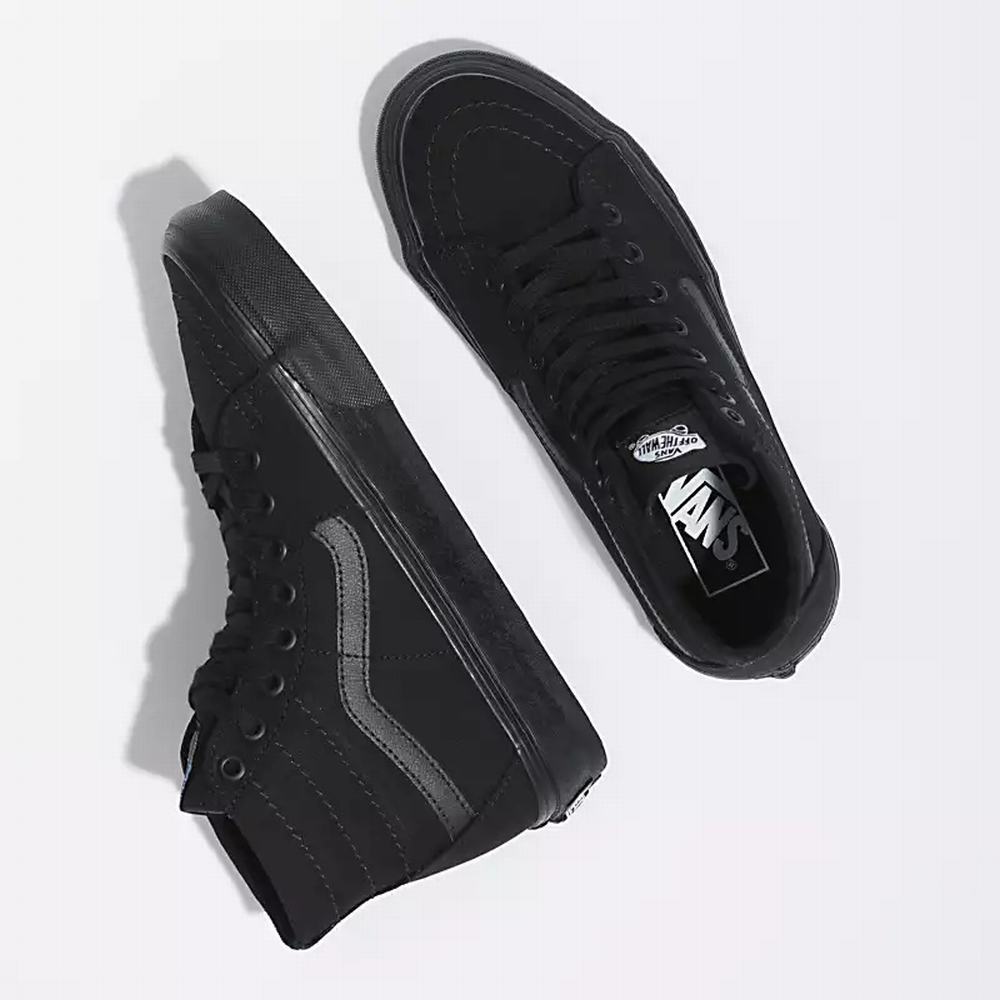 Men's Vans Sk8-Hi Tapered Sneakers Black | USA23150