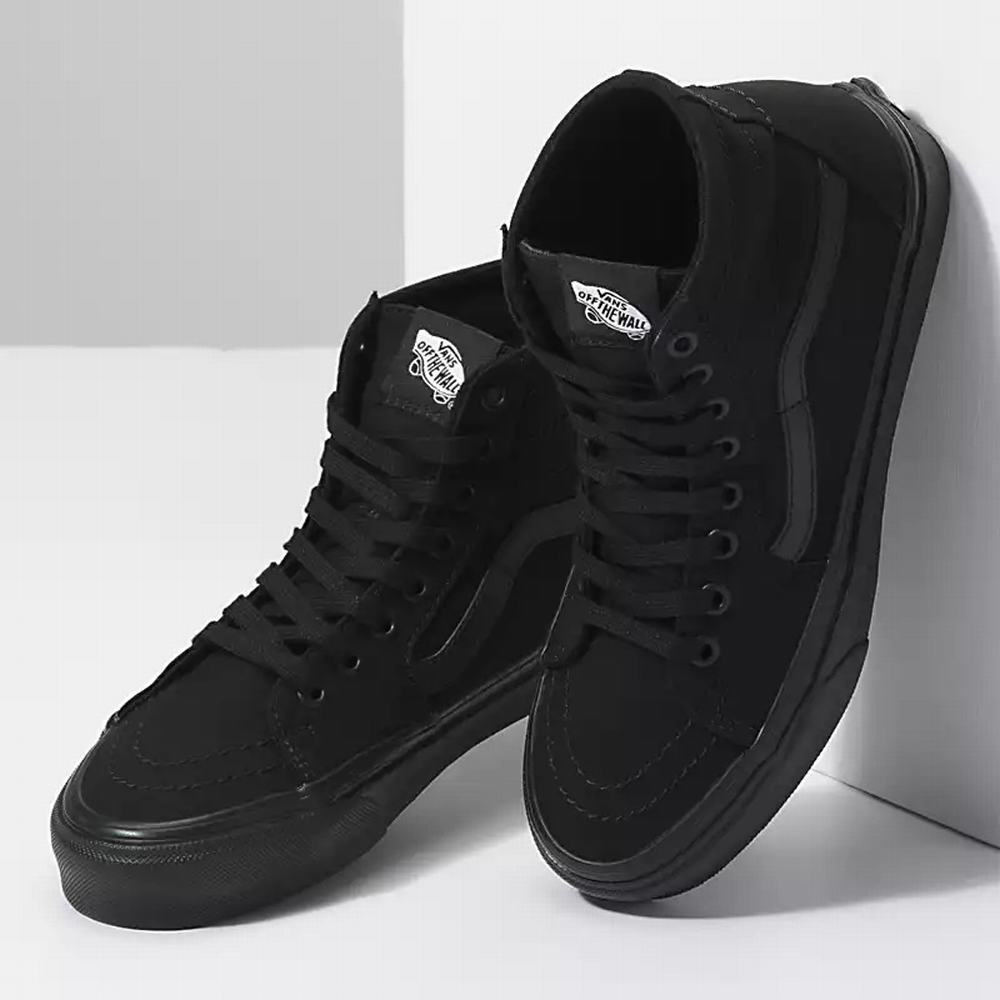 Men's Vans Sk8-Hi Tapered Sneakers Black | USA23150