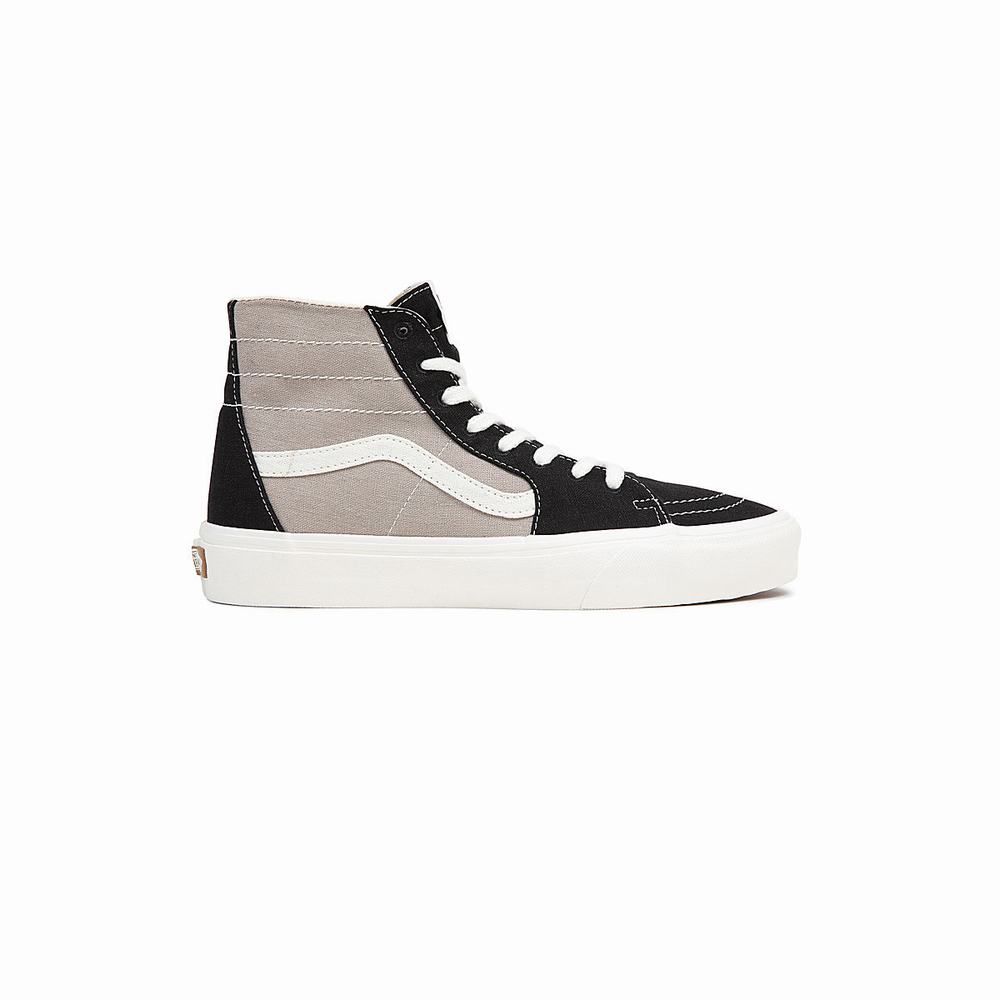 Men's Vans Sk8-Hi Tapered Sneakers Black / Grey | USA57168