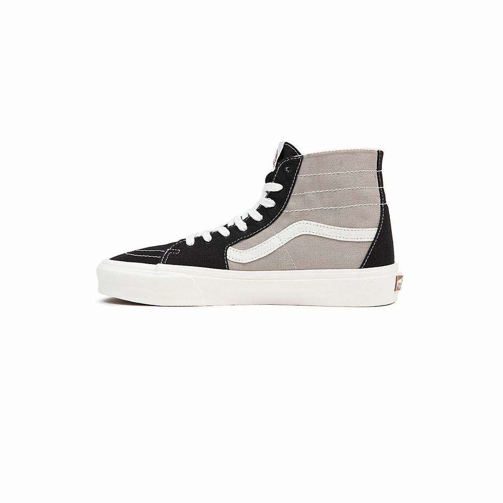 Men's Vans Sk8-Hi Tapered Sneakers Black / Grey | USA57168