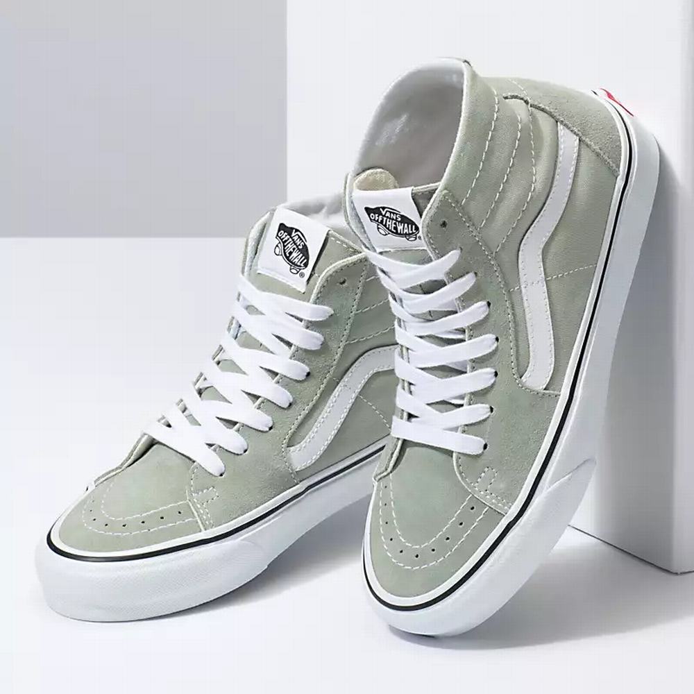 Men's Vans Sk8-Hi Tapered Sneakers Green | USA24675