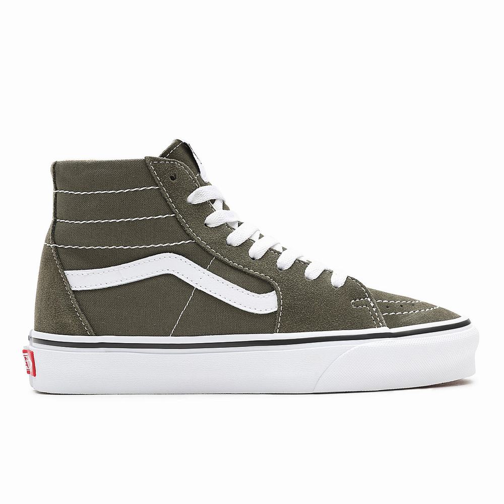 Men's Vans Sk8-Hi Tapered Sneakers Green | USA85097