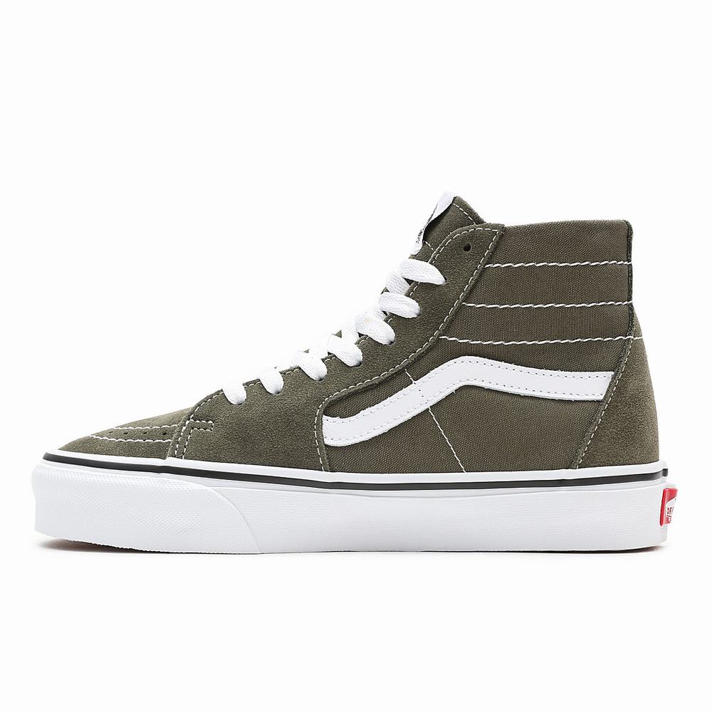 Men's Vans Sk8-Hi Tapered Sneakers Green | USA85097