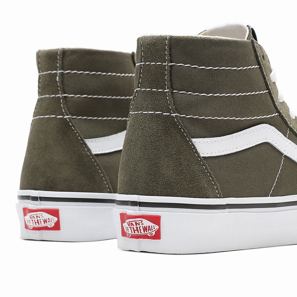 Men's Vans Sk8-Hi Tapered Sneakers Green | USA85097