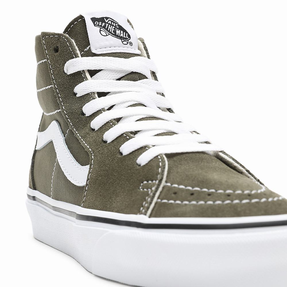 Men's Vans Sk8-Hi Tapered Sneakers Green | USA85097