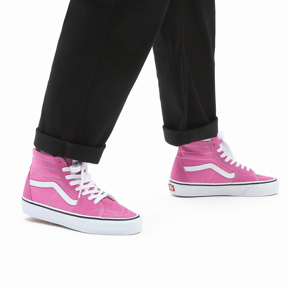 Men's Vans Sk8-Hi Tapered Sneakers Pink | USA48573