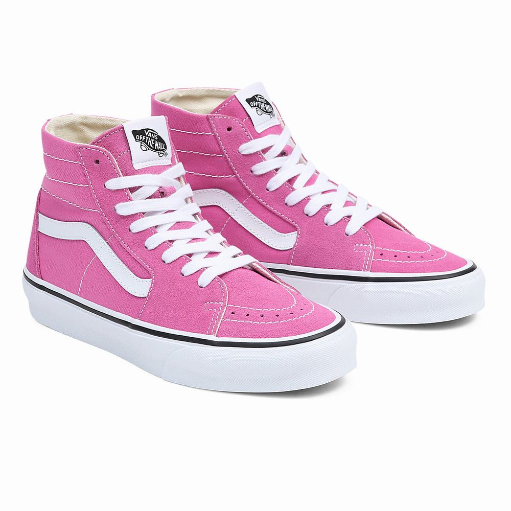 Men\'s Vans Sk8-Hi Tapered Sneakers Pink | USA48573